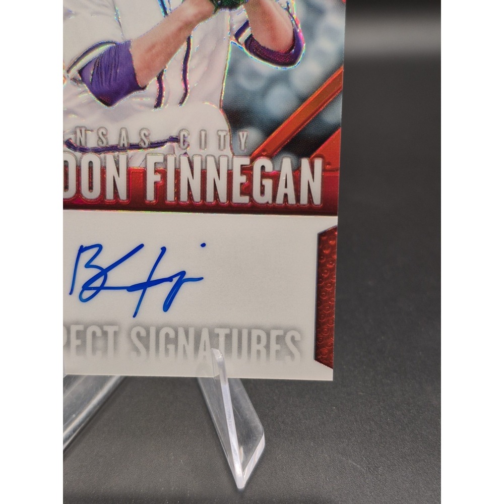 2014 Panini Prizm Perennial Draft Picks Brandon Finnegan #17 Auto Red Prizm /100 - Picture 5 of 10